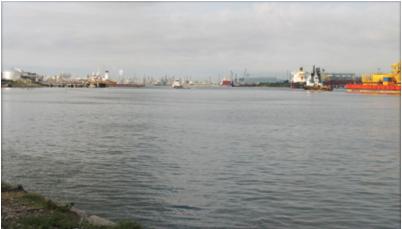 A section of the Houston Ship Channel